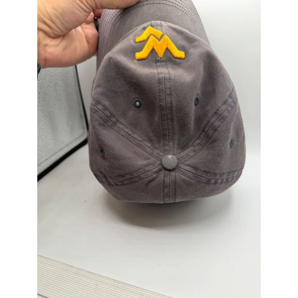 West Virginia Mountaineers Hat The Franchise Twins Enterprise Gray Fitted Medium